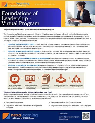 Foundations of Leadership Virtual Program